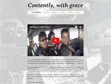 Tablet Screenshot of contentlywithgrace.com